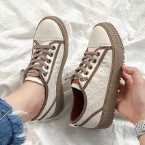 슈아 여성용 가죽 루이 키높이 통굽 밴딩끈 앵클부츠