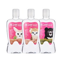 가그린 어린이용 구강청결제 딸기향, 550ml, 3개