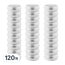 알루미늄 틴 케이스 30ml, 실버, 120개