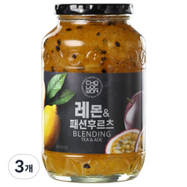 초록원 레몬 앤 패션후르츠 액상차, 1kg, 1개입, 3개