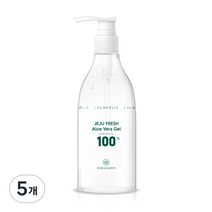 라라폴리 제주 프레쉬 알로에 베라 수딩젤 100%, 300ml, 5개