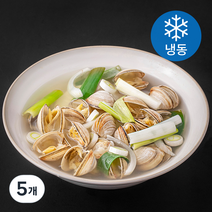 해물사령부 푸짐한 동죽 조개탕 밀키트 (냉동), 5개, 500g