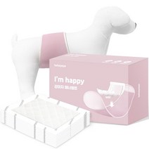 베베페페 강아지 아임해피 리필용 기저귀 10p + 매너벨트 핑크 세트, 중형, 10개입, 1세트