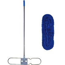 월드크린 극세사 리스킹 걸레 60cm + 판 + 스텐 자루 세트, 1세트