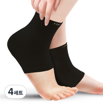 지우 X밴더 실리콘 뒷꿈치 패드 블랙 2p 세트, 2개입, 4세트