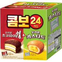 오리온 초코파이 정 39g x 12p + 카스타드 23g x 12p, 744g, 1개