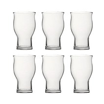 프렐류드 웨이브 유리잔 590ml, 투명, 6개