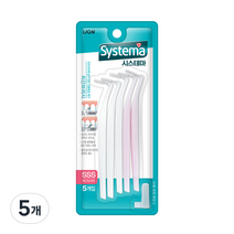 시스테마 L자형 치간칫솔 SSS, 5개입, 5개