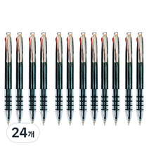 굿라이트 3색 볼펜 0.5~0.6mm, 블랙, 24개