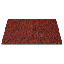순수 코일 현관매트 120 x 80 cm 두께 12mm, 레드 + 블랙, 1개