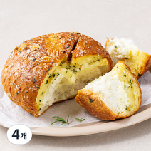 프레시오늘 신선냉장 바삭촉촉 국내산 통마늘 양파를 갈아만든 수제 양파육쪽마늘빵, 200g, 4개