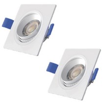 시그마LED SMT 삼성칩 각도조절 다운라이트 사각 1구 5W LYSD15W 2p, 주백색(화이트)