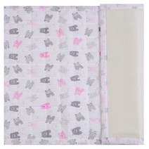 화모베이비 면리플 매쉬 유아 여름 누빔패드, 핑크곰