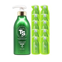 TS 골드플러스 티에스 샴푸 500g + 여행용 파우치 10p 세트, 1개