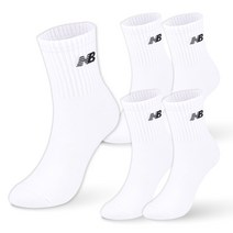 뉴발란스 스탠다드 중목 양말 5팩 NBDSDMDL