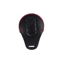 아트로마페루찌 스마트 키 케이스 컴팩트 미니쿠퍼 A타입 28번, 블랙 + 레드 스티치