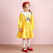 월튼키즈 여아용 스노우화이트카라 원피스