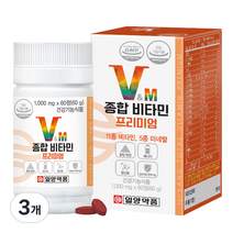 일양약품 종합 멀티 비타민 미네랄 프리미엄, 60정, 3개