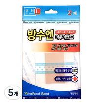 대일제약 방수엔 아쿠아밴드 2p, 5개