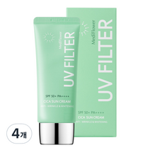 메디플라워 유브이 필터 시카 선크림 SPF50+ PA++++, 50ml, 4개