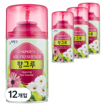 리빙굿 향그루 자동분사기, 280ml, 12개, 꽃향