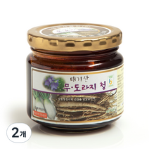 태아새 무 도라지청 병, 200g, 1개, 2개