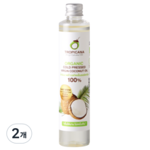 트로피카나 유기농 냉압착 코코넛 페이스 바디오일, 100ml, 2개