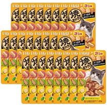 이나바 고양이 야끼믹스, 24입, 가다랑어＆가리비관자&오징어 (QSC-121)