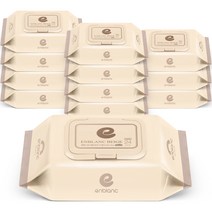 앙블랑 세이프 베이지 유아물티슈 휴대 캡형 24매, 12팩