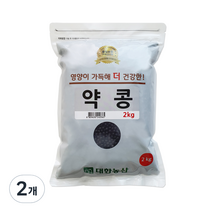대한농산 약콩 쥐눈이콩 잡곡, 2kg, 2개