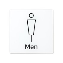 스튜디오투명 화장실 표지판 TX 타입, Men, 1개
