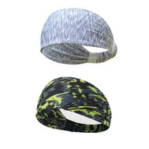 달모아 남자 여자 스포츠 땀흘림방지 헤어밴드 머리띠 2p 세트, 맥스세트