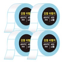 다다 감열라벨지 400매 40*70mm, 4롤