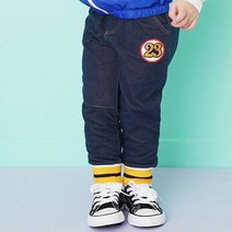 헤이미니 아동용 유포리아 사선지 데님팬츠