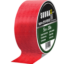 스코라 고휘도 야광 야간 안전 반사 테이프, 1개, 레드