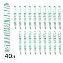 퍼니 네일케어 우드 파일 100, 40개, 혼합색상