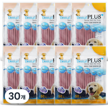덴탈플러스 국산 덴탈 개껌, 블루베리맛, 50g, 30개