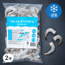 손질 흰다리 새우살 (냉동), 900g, 2개