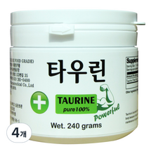 타우린 분말, 240g, 4개