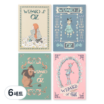 도로시 스토리 미니 노트 4종 세트, 혼합 색상, 6세트