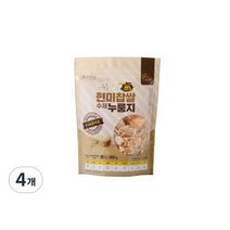 현미찹쌀 수제 누룽지, 400g, 4개