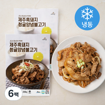 어멍돈 제주흑돼지 청귤 양념불고기(냉동), 250g, 6팩