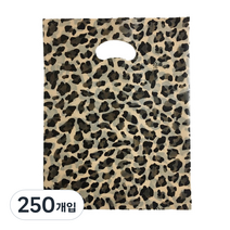 팩스타 펀칭 비닐봉투 PE35 35 x 45 cm, 호피무늬, 250개입