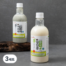 프레시오늘 신선냉장 껍질째 손수 영양가득 진한 윤성순장모님 장단콩 콩국 500ml + 서리태 콩국 500ml, 3세트