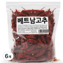 복이네먹거리 베트남 건고추, 200g, 6개