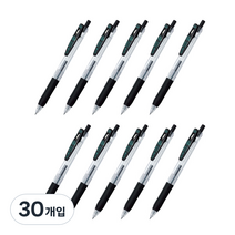 제브라 중성펜 사라사클립 JJS15 0.4mm, 블랙, 30개입