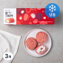 청년떡집 딸기 크림떡 (냉동), 360g, 3개
