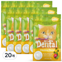 캣템 고양이 스피루리나 덴탈 간식 60g, 치킨, 20개