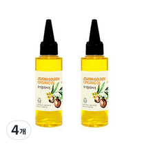 유기농 골든 호호바오일, 50ml, 4개