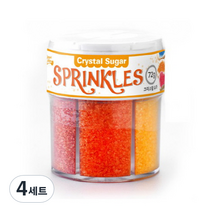 브레드가든 크리스탈 슈가 스프링클 6종 세트, 72g, 4세트